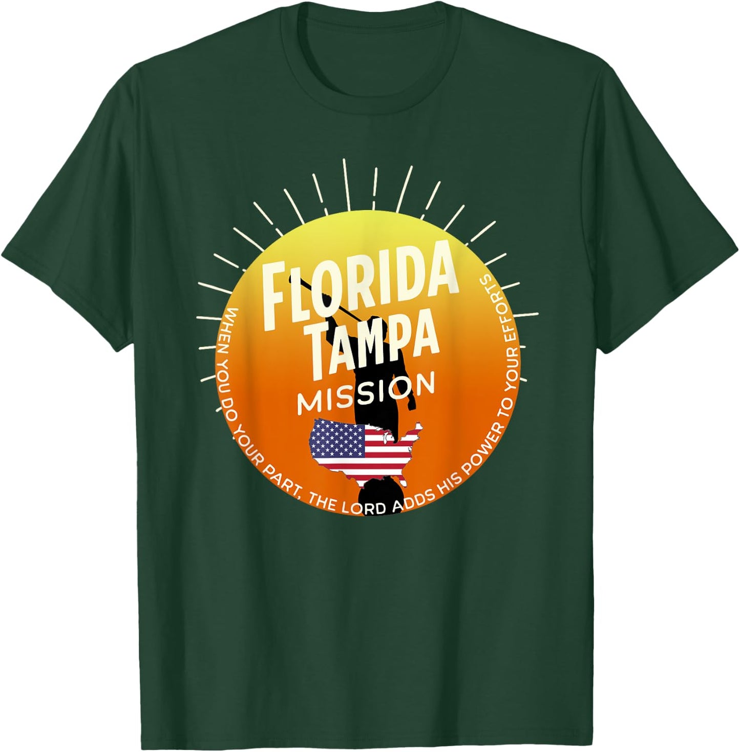 Florida Tampa Mormon LDS Mission Missionary Gift T-Shirt - T-Shirt | Forest