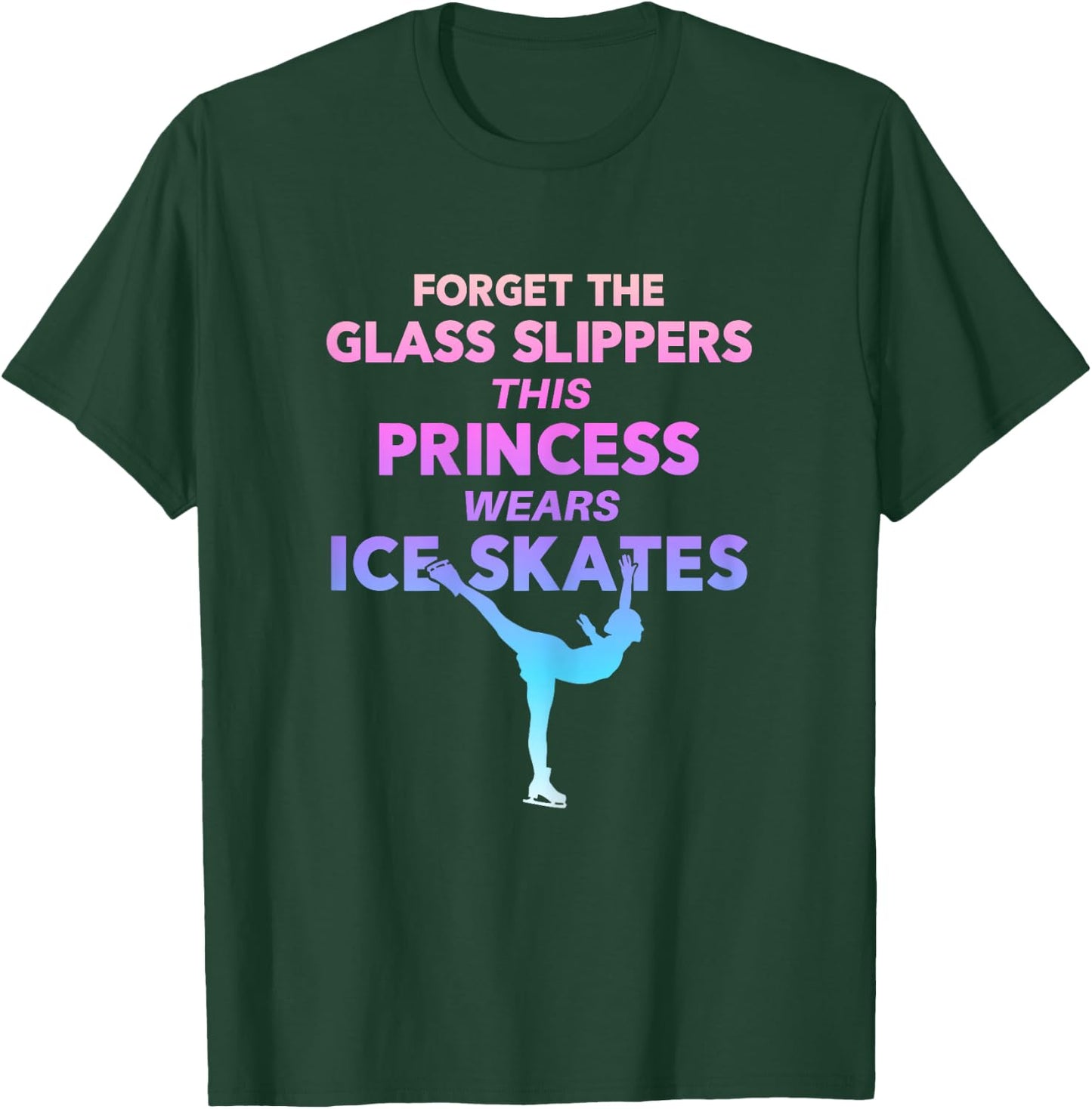 Figure Skating Shirt For Girls Teens and Women T-Shirt - T-Shirt | Forest