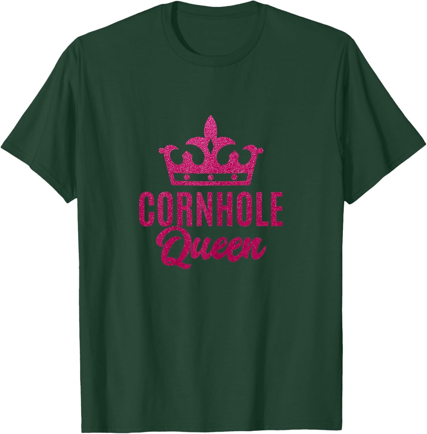 Cornhole Queen | Pink Funny Corn Hole Game Gift T-Shirt - T-Shirt | Forest