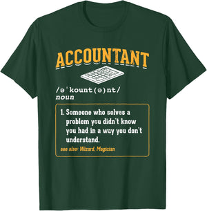 Accounting Office Accountant - Men-Adults - Black - Small - Short Sleeve - Modern - Humor - Office T-Shirt - T-Shirt | Forest