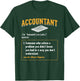 Accounting Office Accountant - Men-Adults - Black - Small - Short Sleeve - Modern - Humor - Office T-Shirt - T-Shirt | Forest