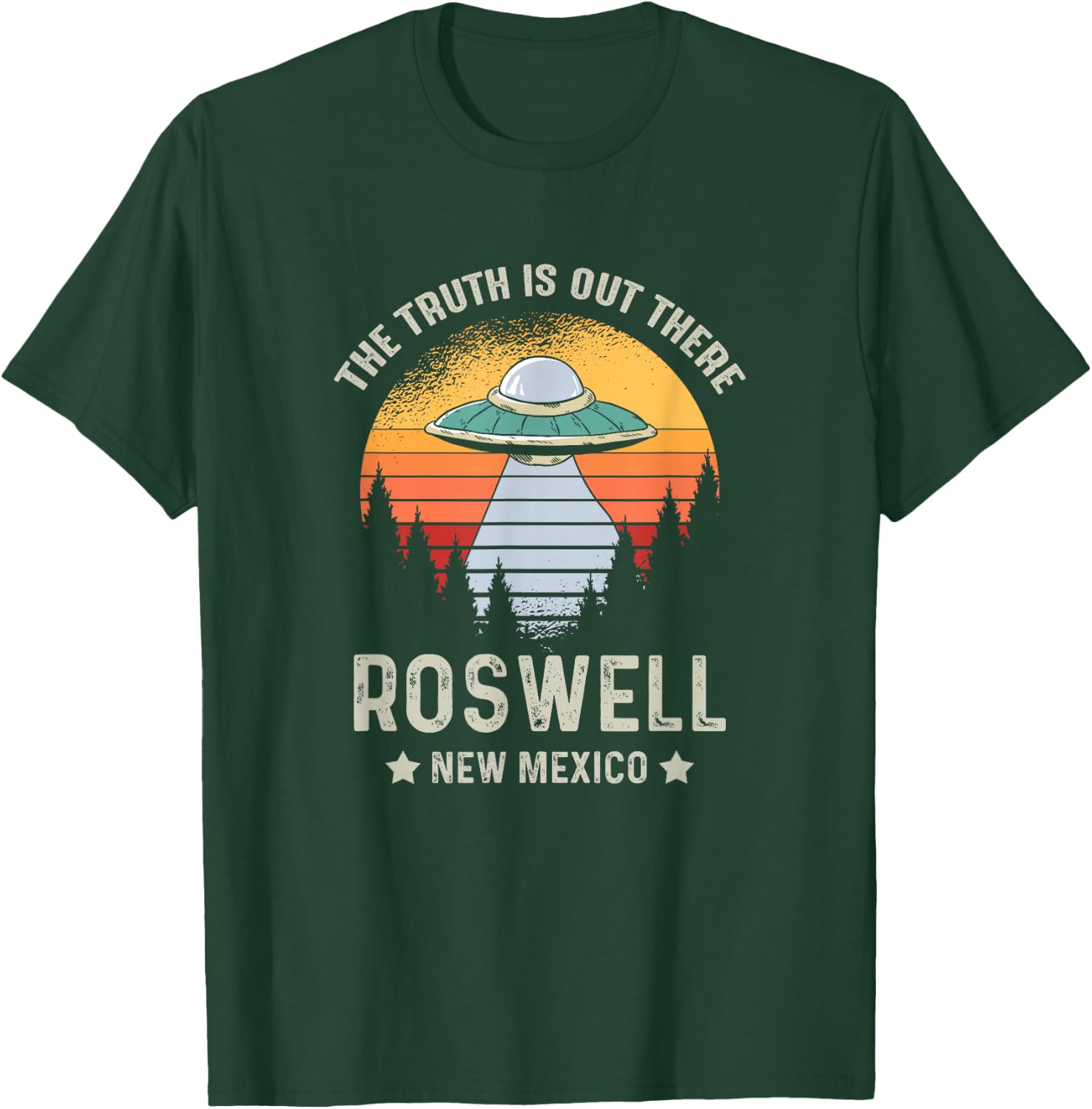Truth Is Out There Roswell New Mexico Alien Abduction UFO T-Shirt - T-Shirt | Forest