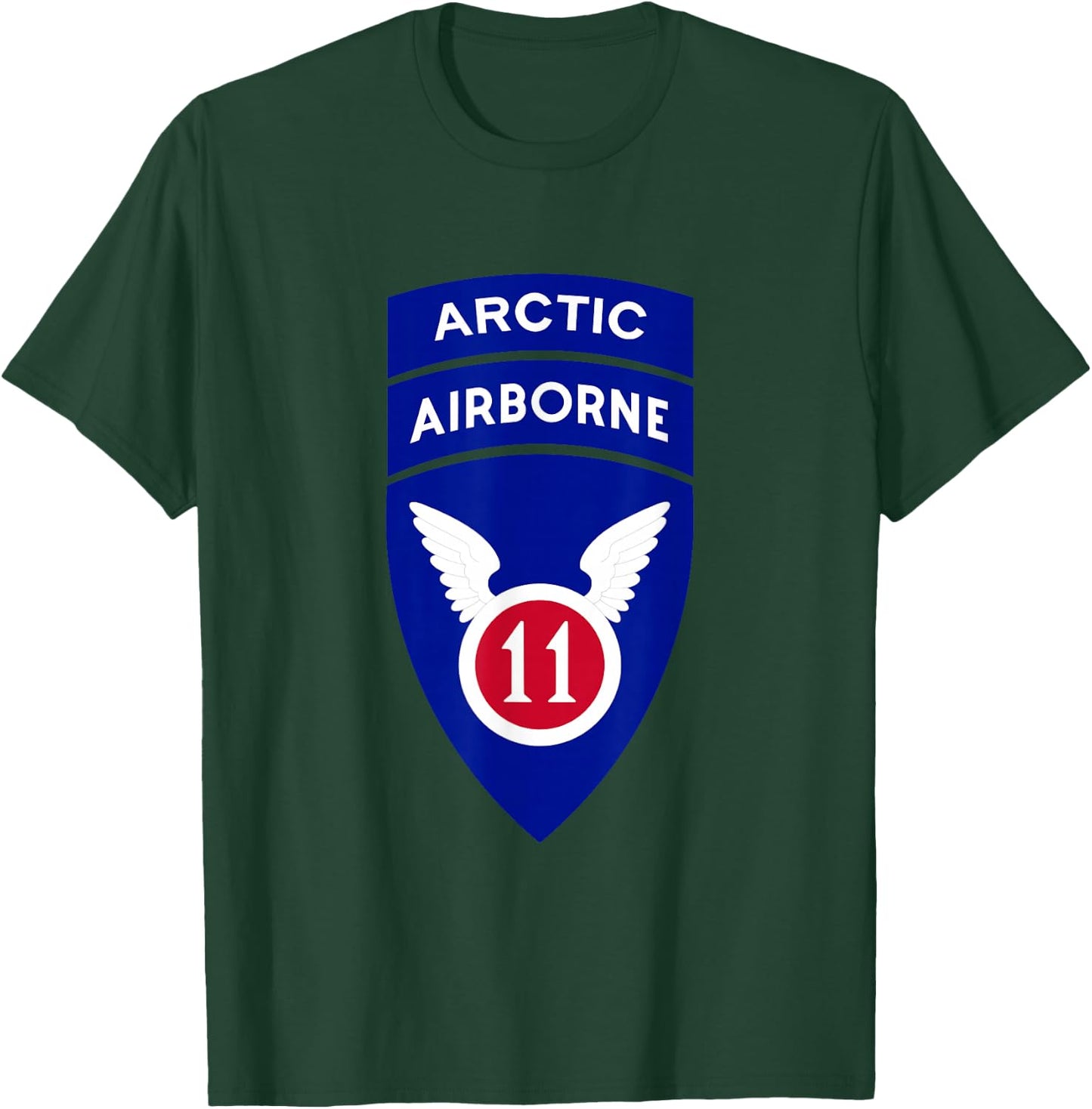 11th Airborne Division Patch - Arctic Angels T-Shirt - T-Shirt | Forest