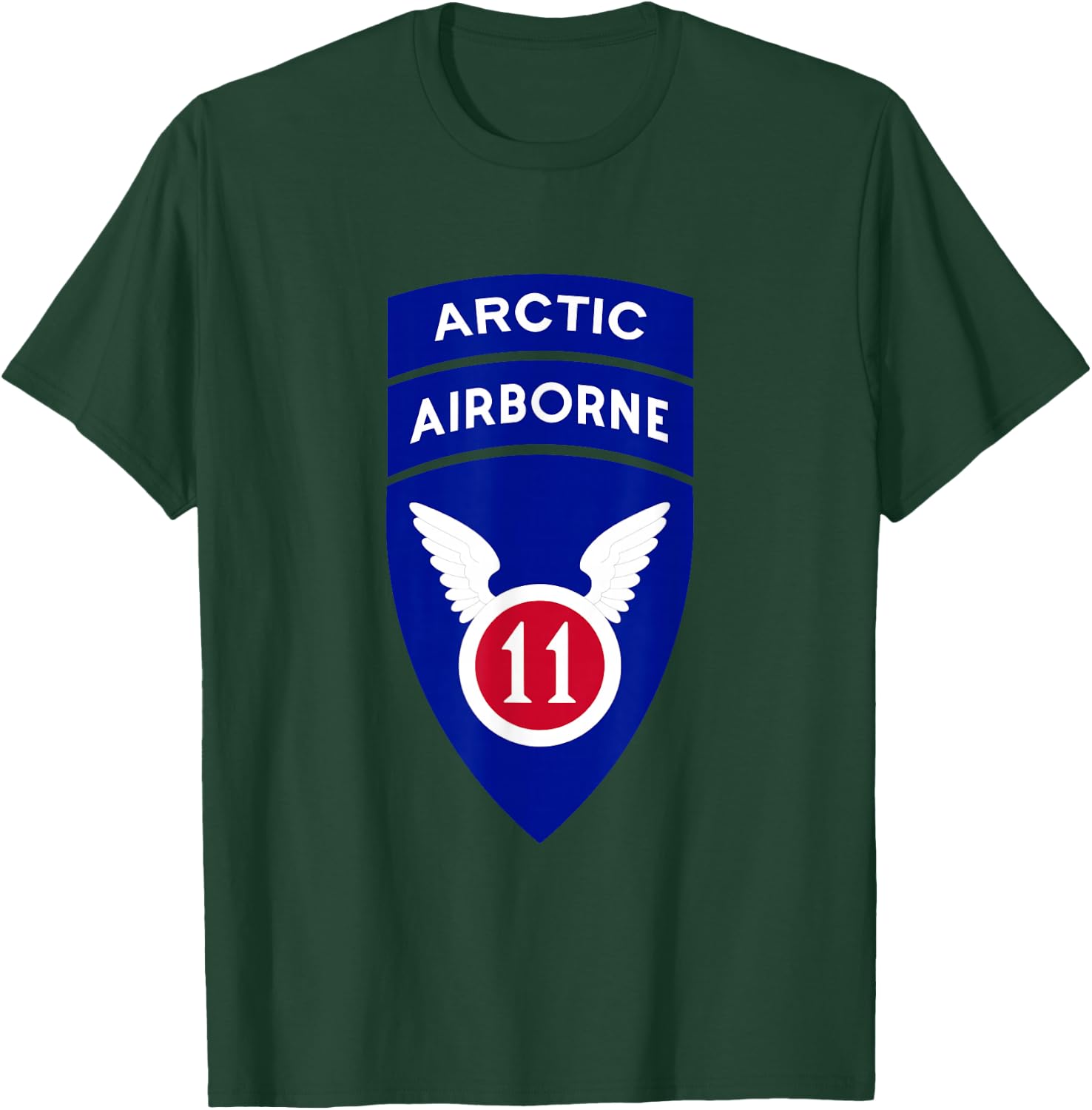 11th Airborne Division Patch - Arctic Angels T-Shirt - T-Shirt | Forest