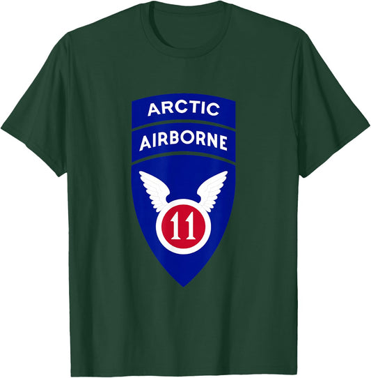11th Airborne Division Patch - Arctic Angels T-Shirt - T-Shirt | Forest