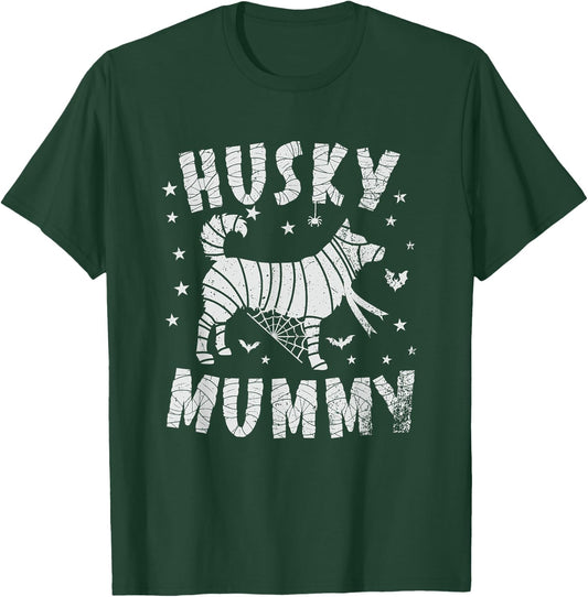 Siberian Husky Mummy - Halloween T-Shirt - T-Shirt | Forest