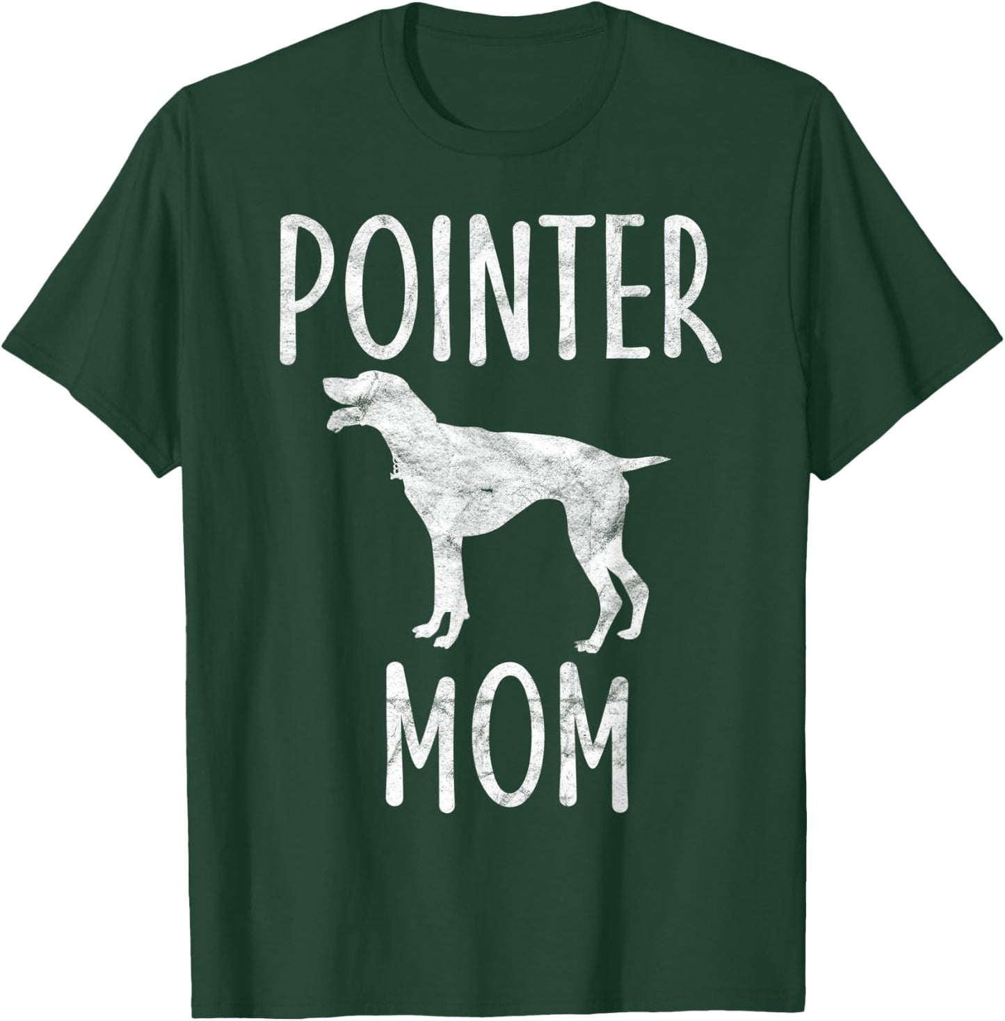 Vintage Pointer Mom Gift Rott Dog Owner Pointer Mother Men Women Kids T-Shirt - T-Shirt | Forest