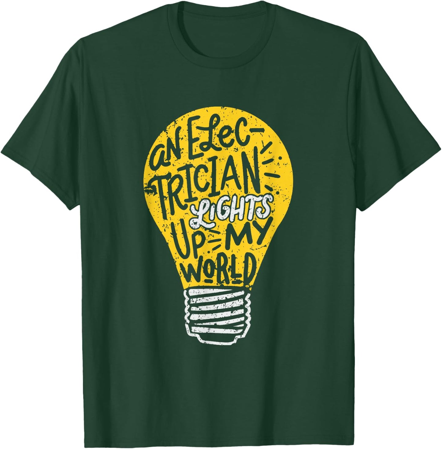 Electrician Wife Electronics Technician Girlfriend T-Shirt - T-Shirt | Forest
