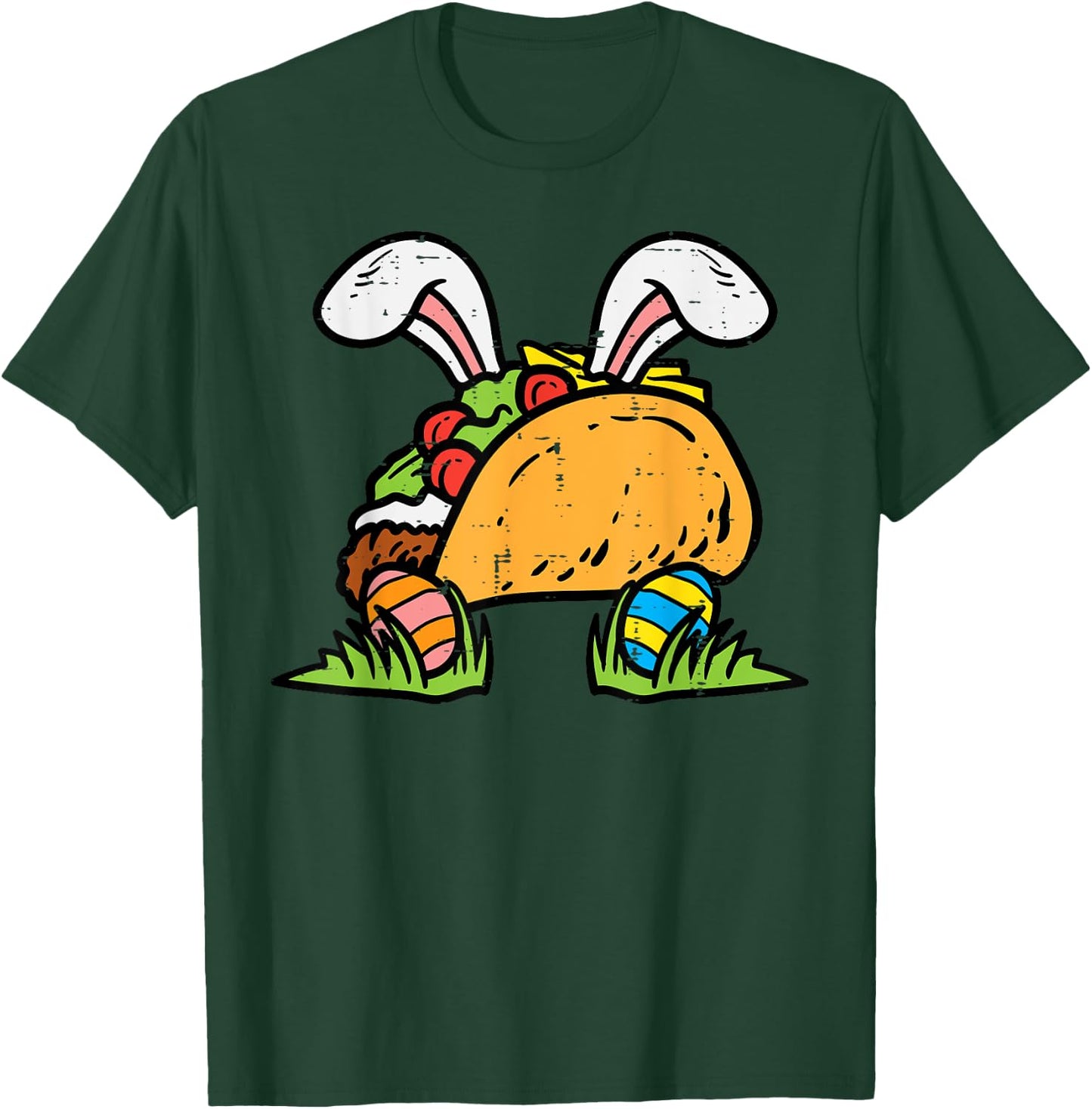 Easter Taco Bunny Funny Mexican Food Foodie Men Women Kids T-Shirt - T-Shirt | Forest