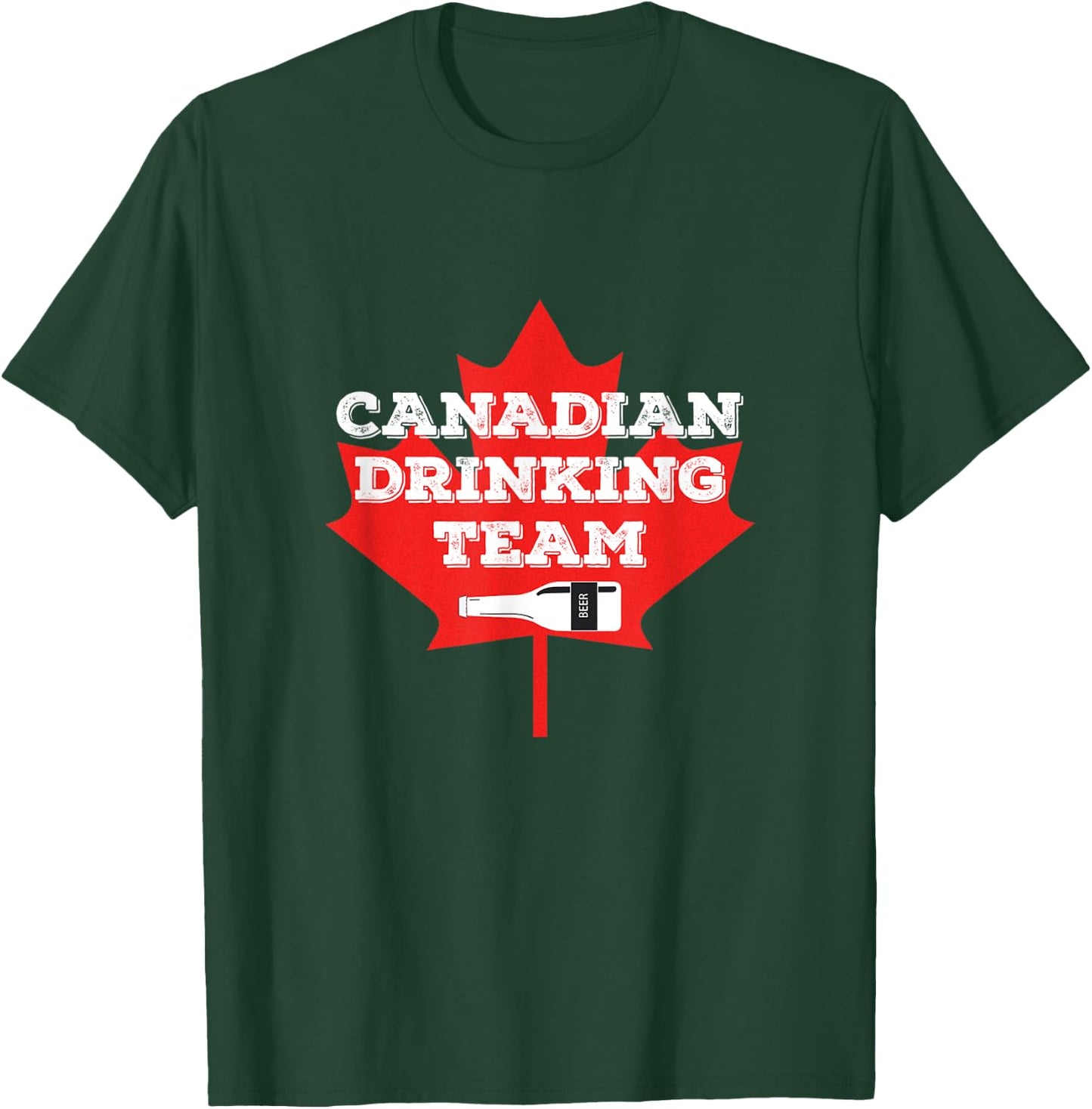 Canada National Drinking Team | Canadian Beer Pride T-Shirt - T-Shirt | Forest