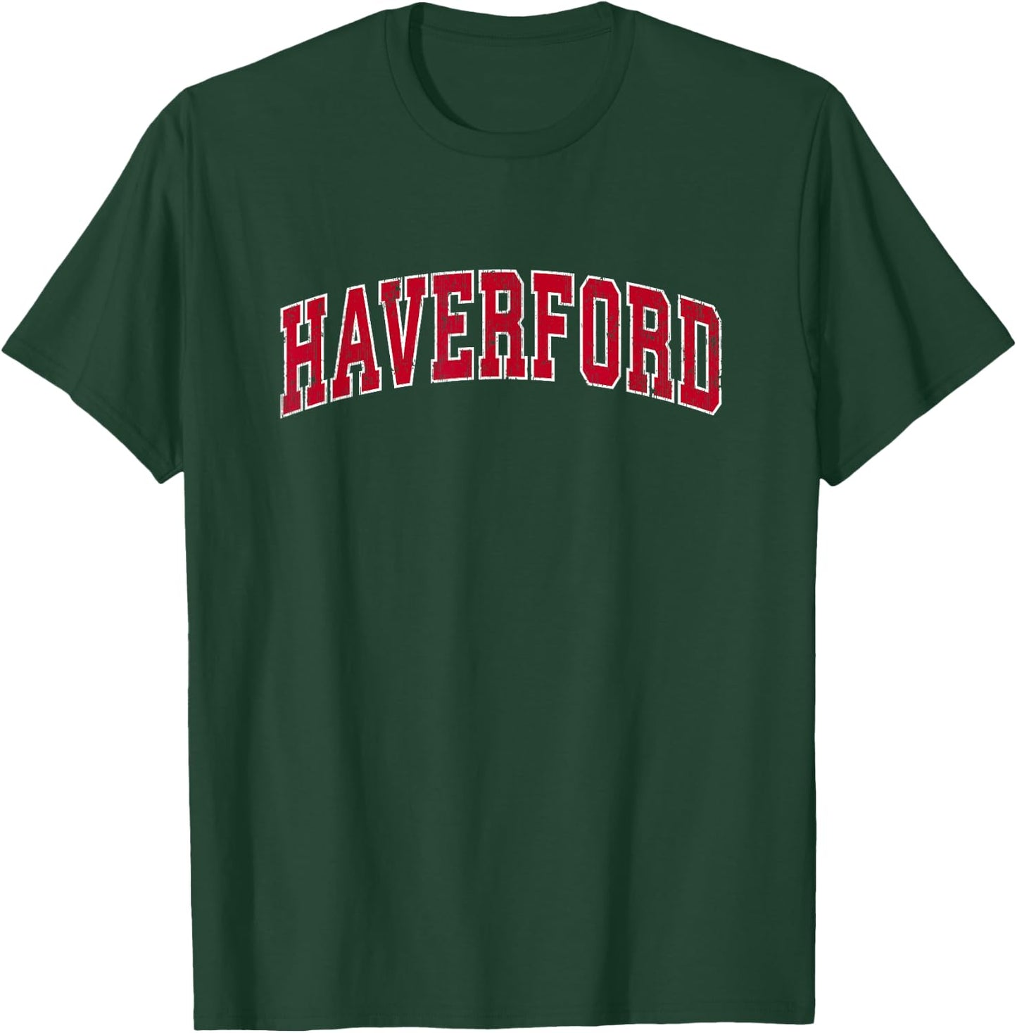 Haverford Pennsylvania PA Vintage Sports Design Red Design T-Shirt - T-Shirt | Forest
