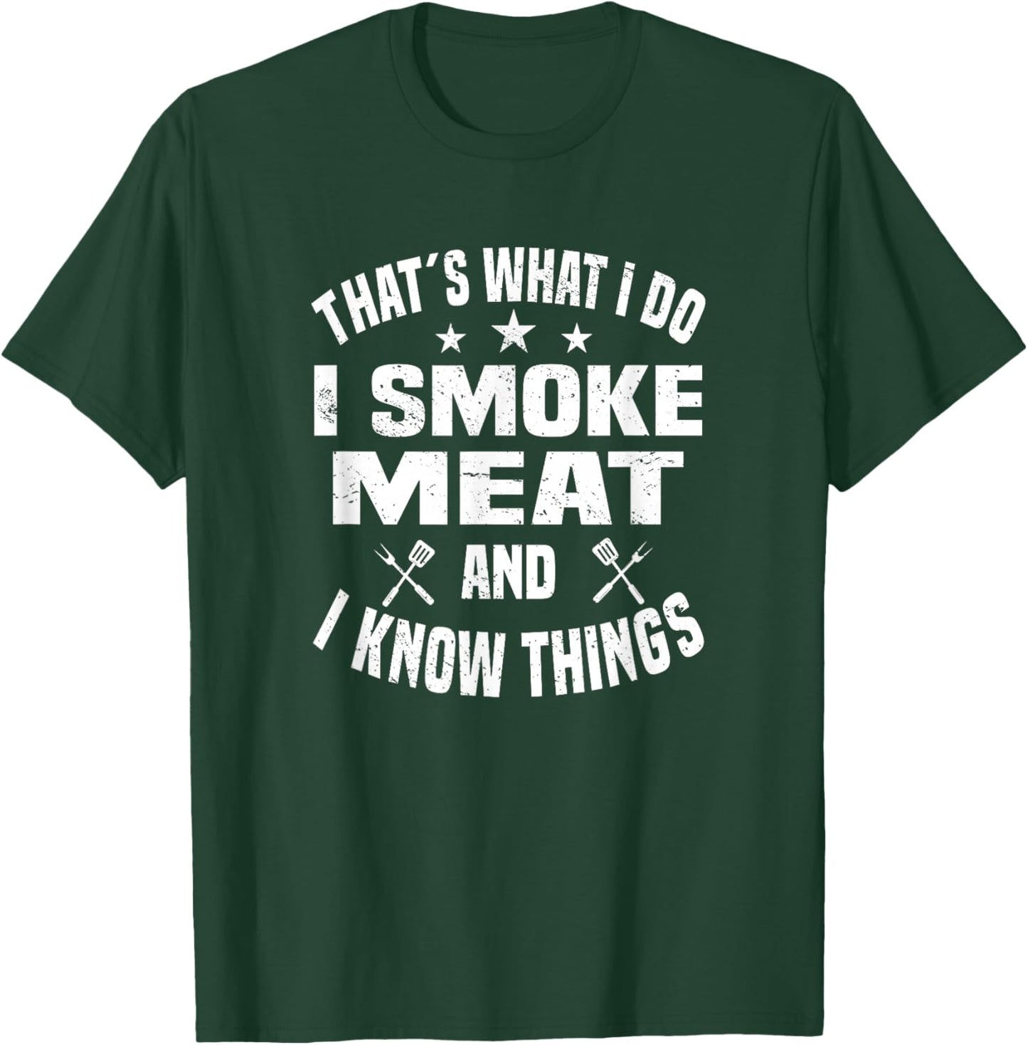 Smoking Meat BBQ Grilling Smoker Smoked Meat T-Shirt - T-Shirt | Forest