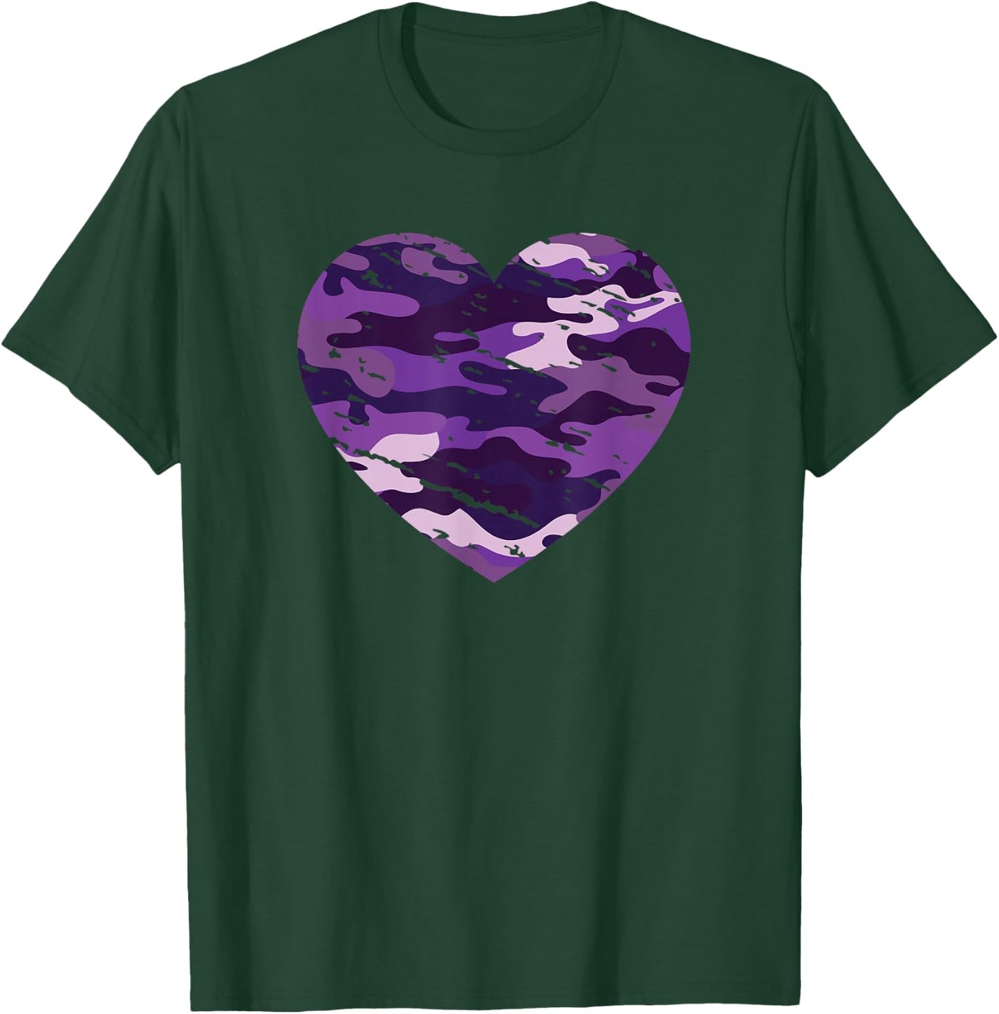 Camouflage Purple Lavender Camo Aesthetic T-Shirt - T-Shirt | Forest