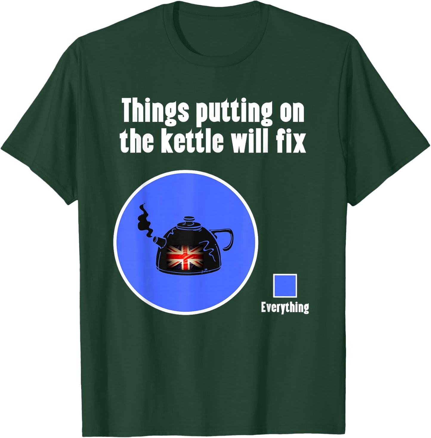 Funny British Humor Put the Kettle On , Women & Kids T-Shirt - T-Shirt | Forest