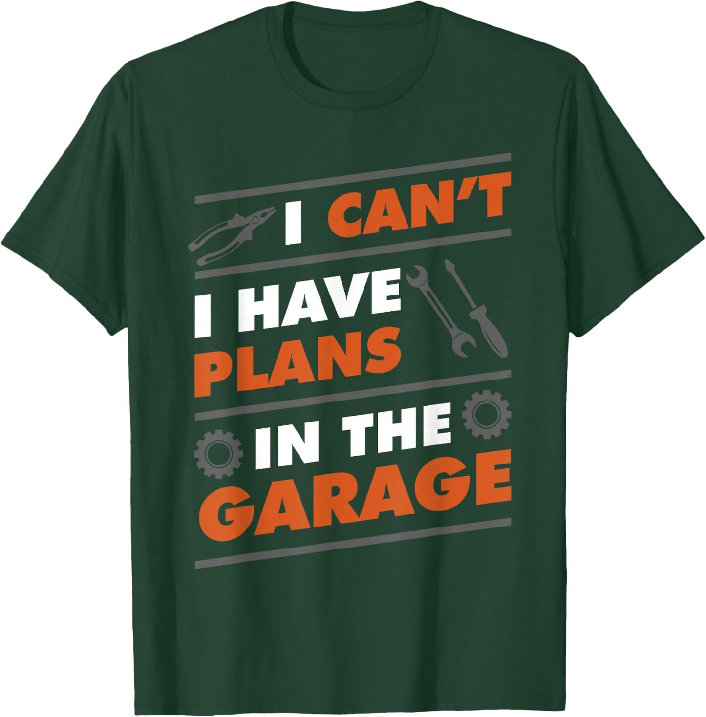 Funny Mechanic Tools Garage - Guys Man Cave Tinker T-Shirt - T-Shirt | Forest