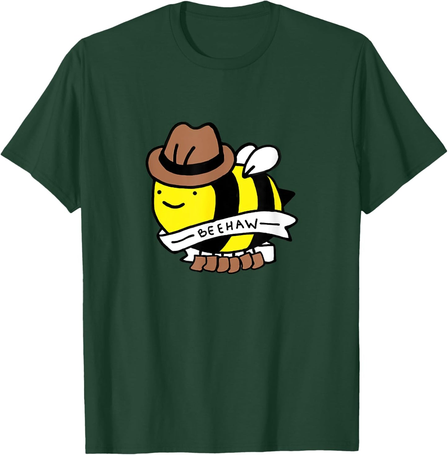 Funny Beehaw Cowboy Bee Lovers Western Country Cowgirl Gift T-Shirt - T-Shirt | Forest