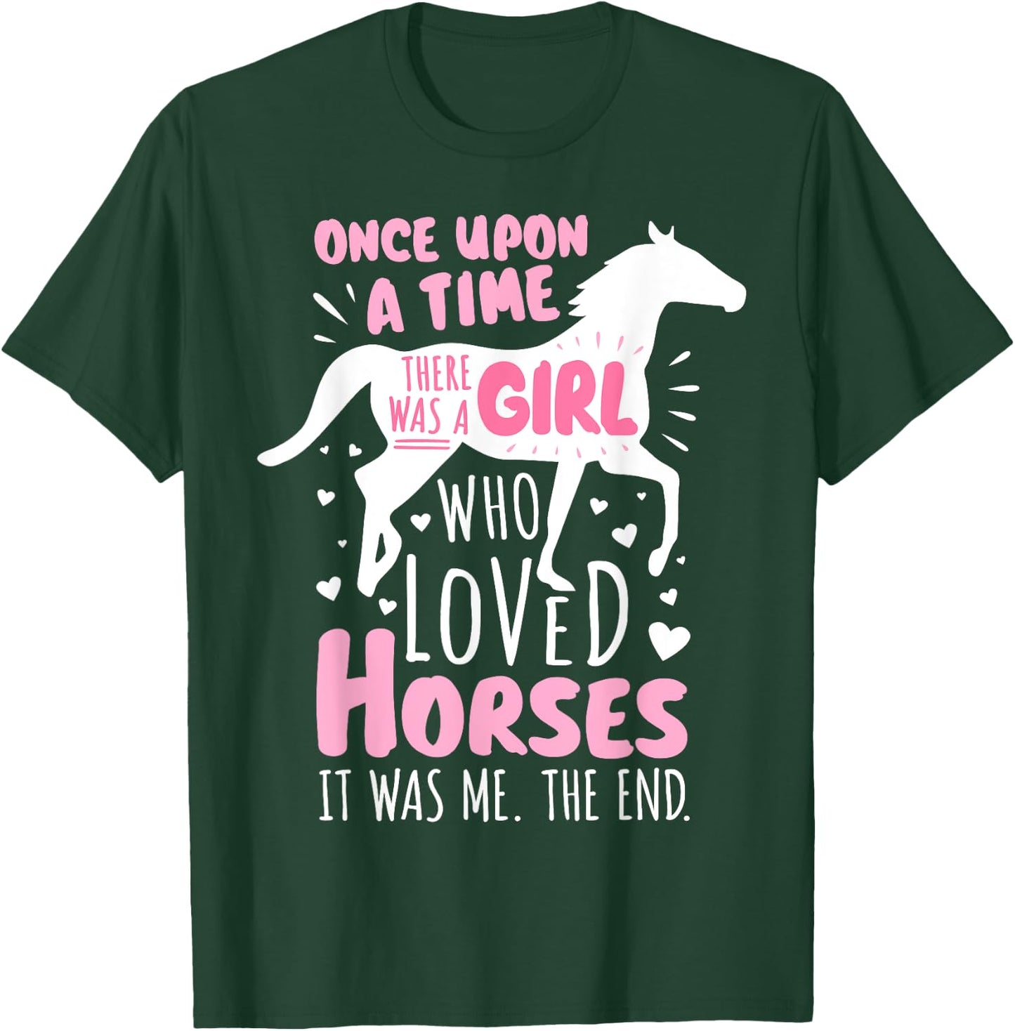 Horse Rider - A Girl Who Loved Horses - Horseback Riding T-Shirt - T-Shirt | Forest