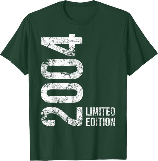 21st Birthday 21 Years Old Man Woman Vintage 2004 T-Shirt - T-Shirt | Forest