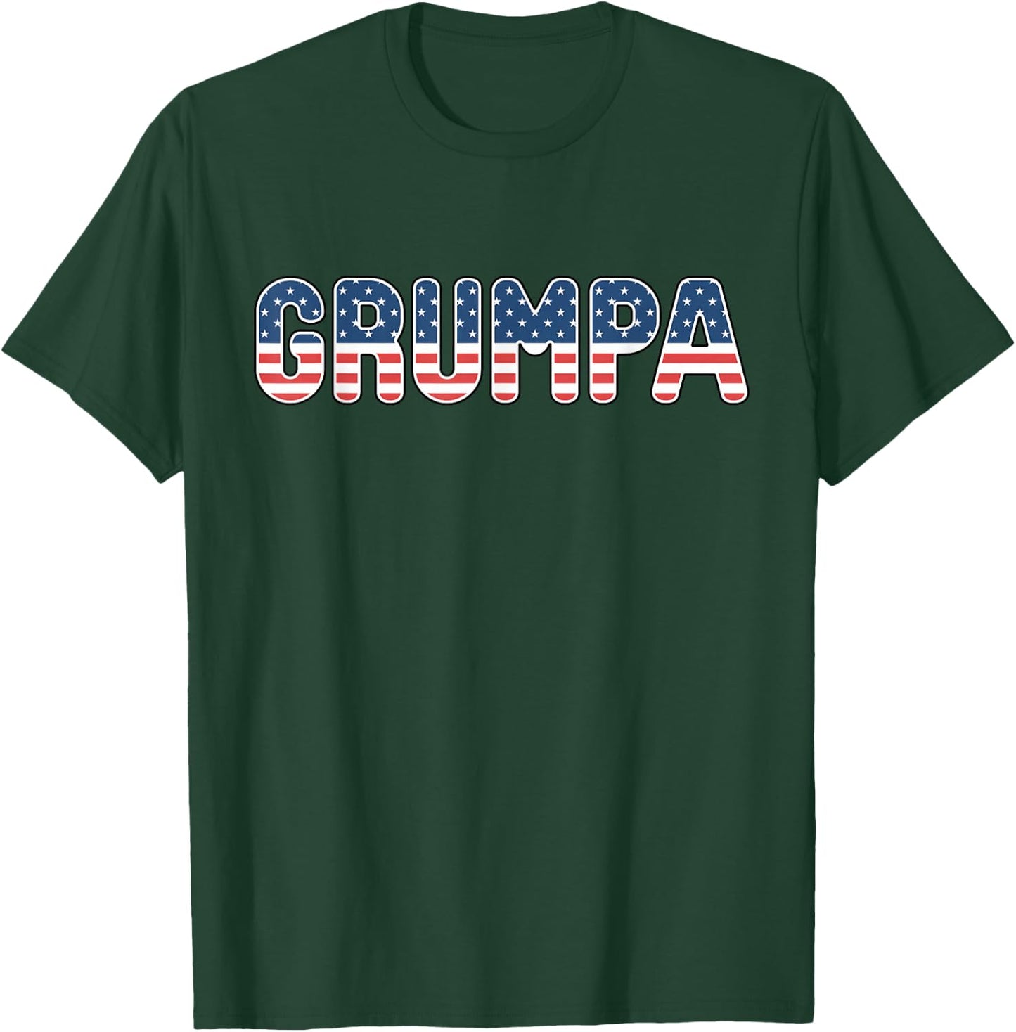 Grumpa American Flag Patriotic USA 4th of July T-Shirt - T-Shirt | Forest