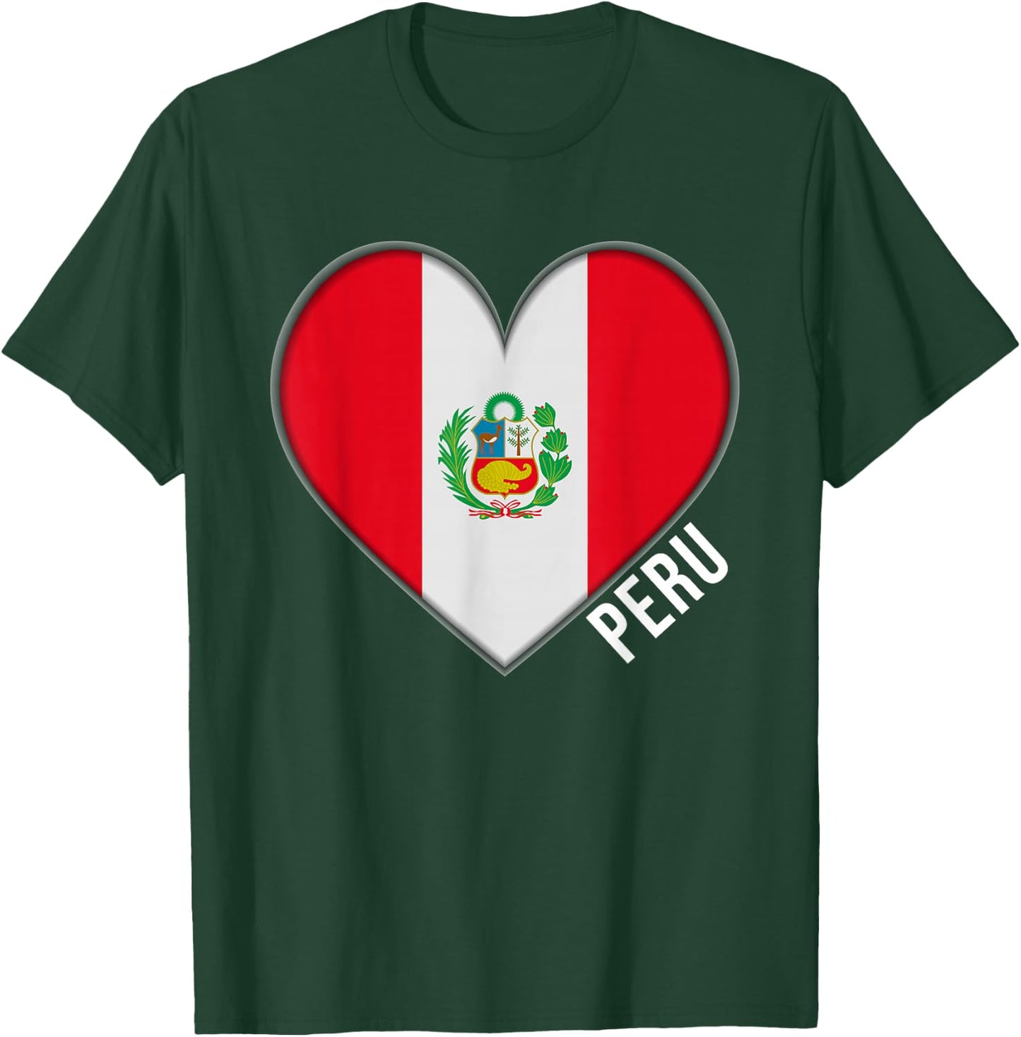 I Love Peru and Men T-Shirt - T-Shirt | Forest