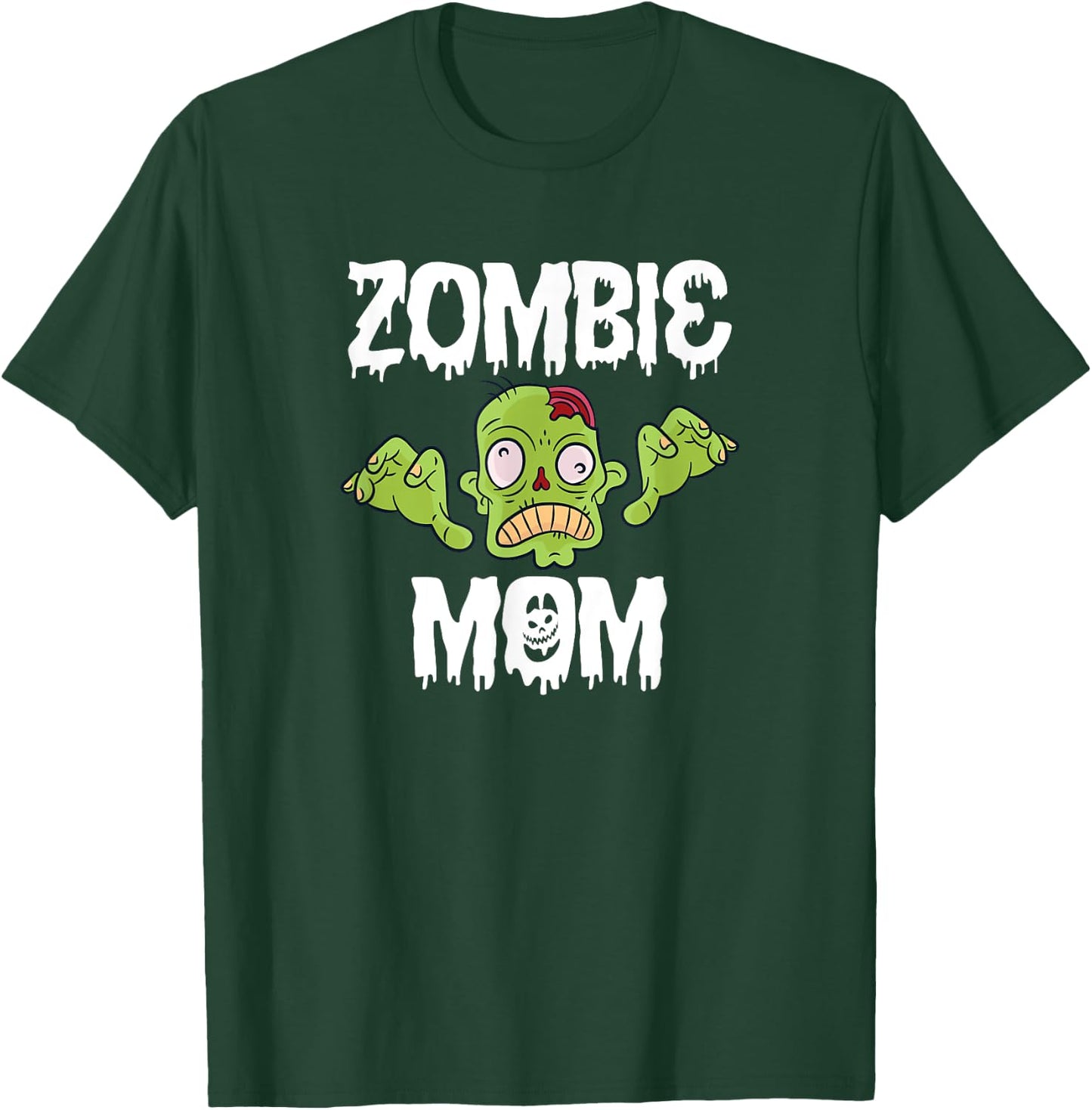 Zombie Mom Mother Matching Family Halloween T-Shirt - T-Shirt | Forest