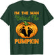 Halloween Gender Reveal Party The Man Behind The Pumpkin T-Shirt - T-Shirt | Forest