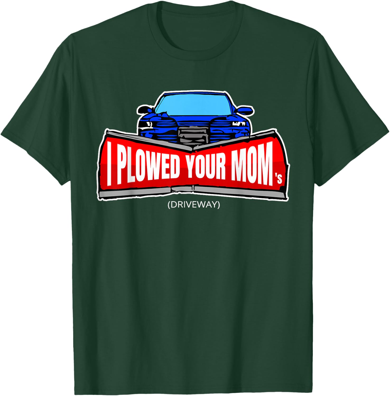 Men's Funny Snow Plow Truck Shirt T-Shirt - T-Shirt | Forest