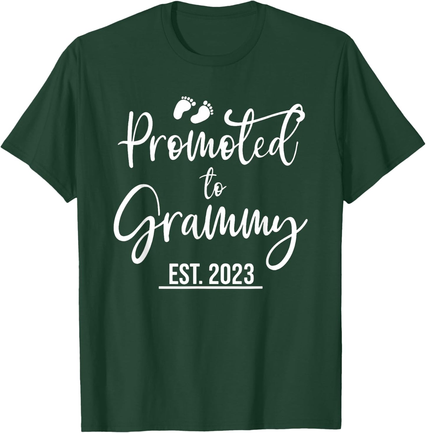 Promoted to Grammy Est 2023, GiGi Established T-Shirt - T-Shirt | Forest