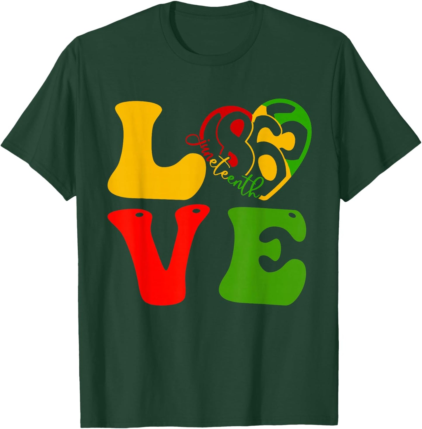 Happy Juneteenth is My Independence Day Love Black Women Kid T-Shirt - T-Shirt | Forest