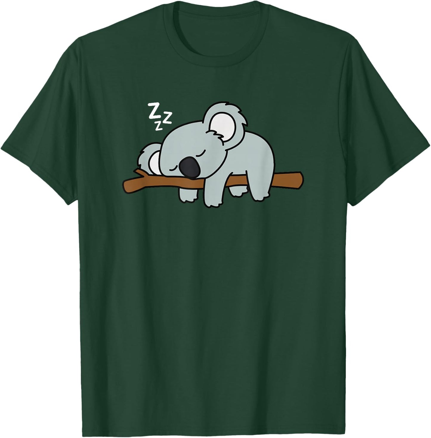 Adorable Australian Animal Tired Sleeping Cute Koala Bear T-Shirt - T-Shirt | Forest