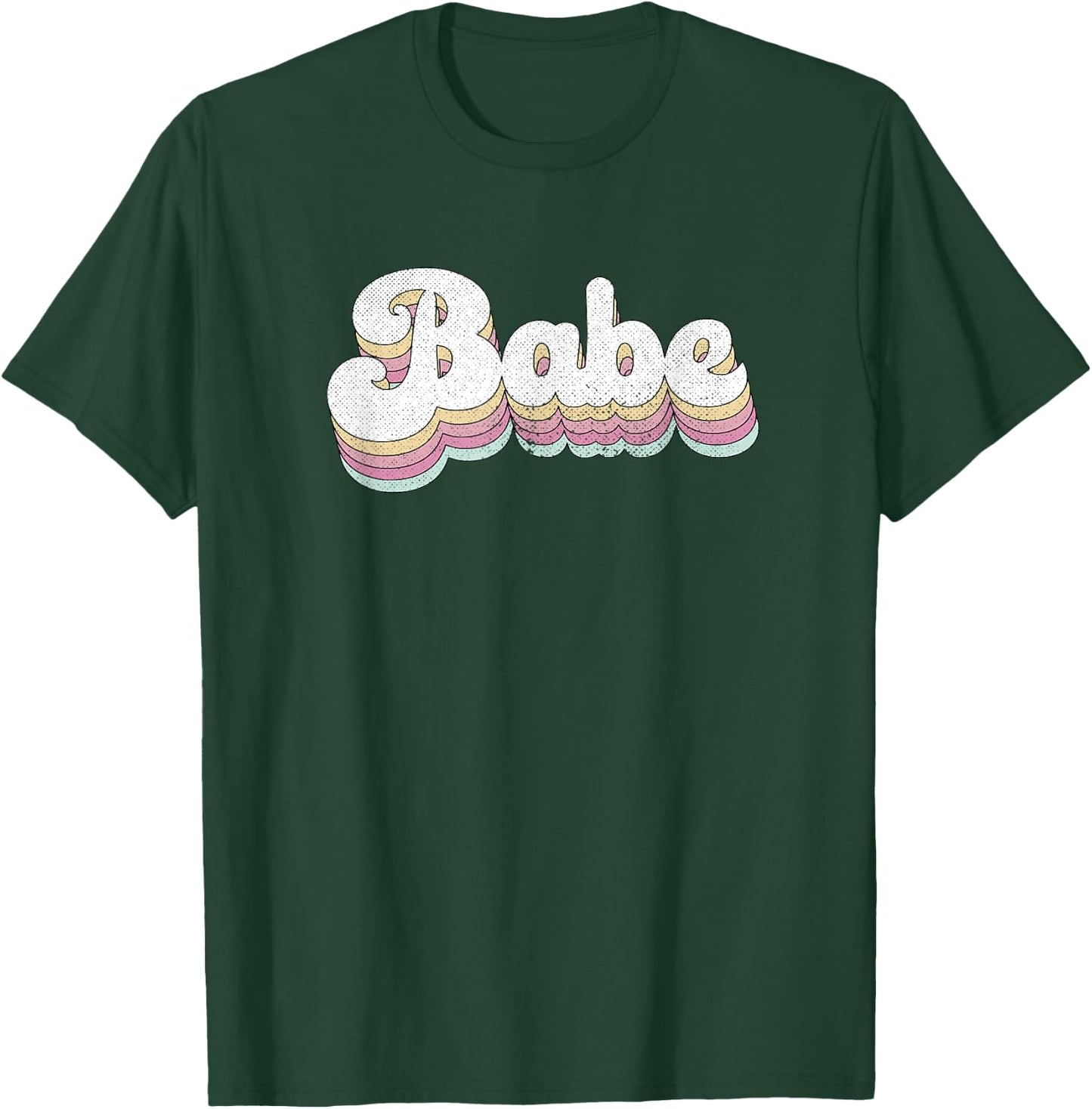 Babe Retro Bride Cute Bridesmaid Bachelorette Party T-Shirt - T-Shirt | Forest