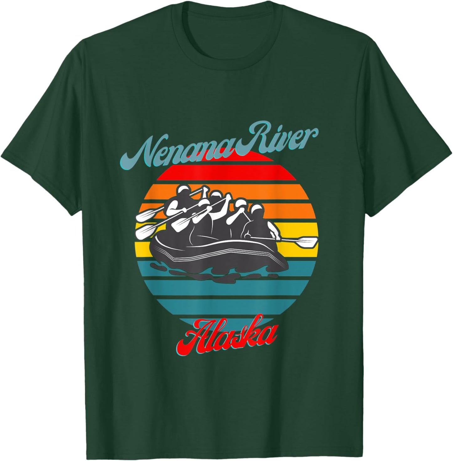 Nenana River Alaska White Water Rafting Canoeing T-Shirt - T-Shirt | Forest