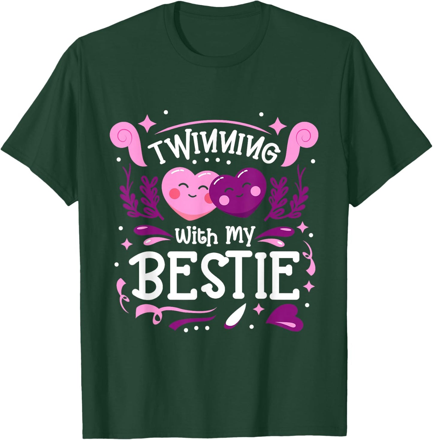 Spirit Week Twinning with My Bestie Friends Matching T-Shirt - T-Shirt | Forest