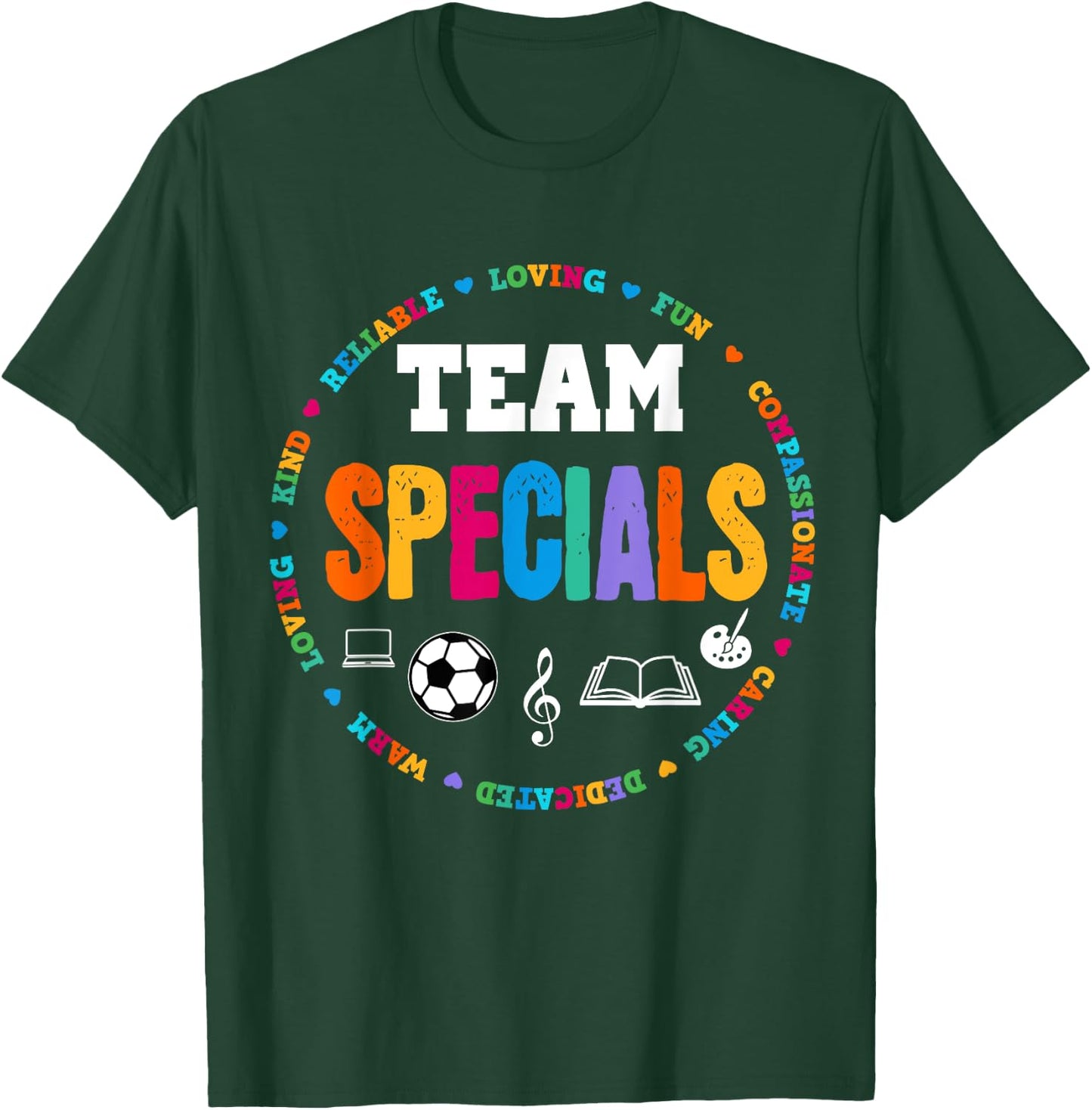 TEAM Specials Teacher TRIBE Squad Back To Primary School T-Shirt - T-Shirt | Forest