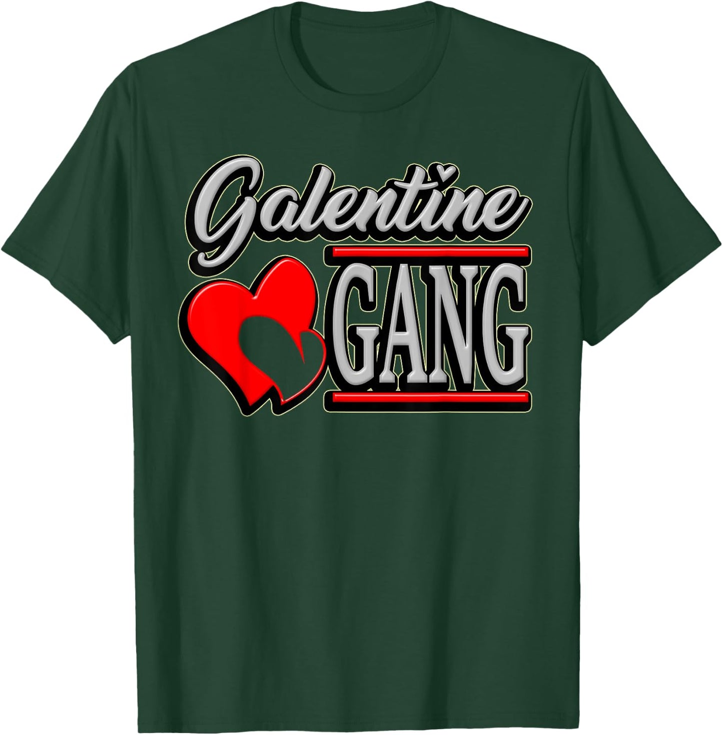 Galentine Gang - Funny Valentines Day with the Girl Squad T-Shirt - T-Shirt | Forest