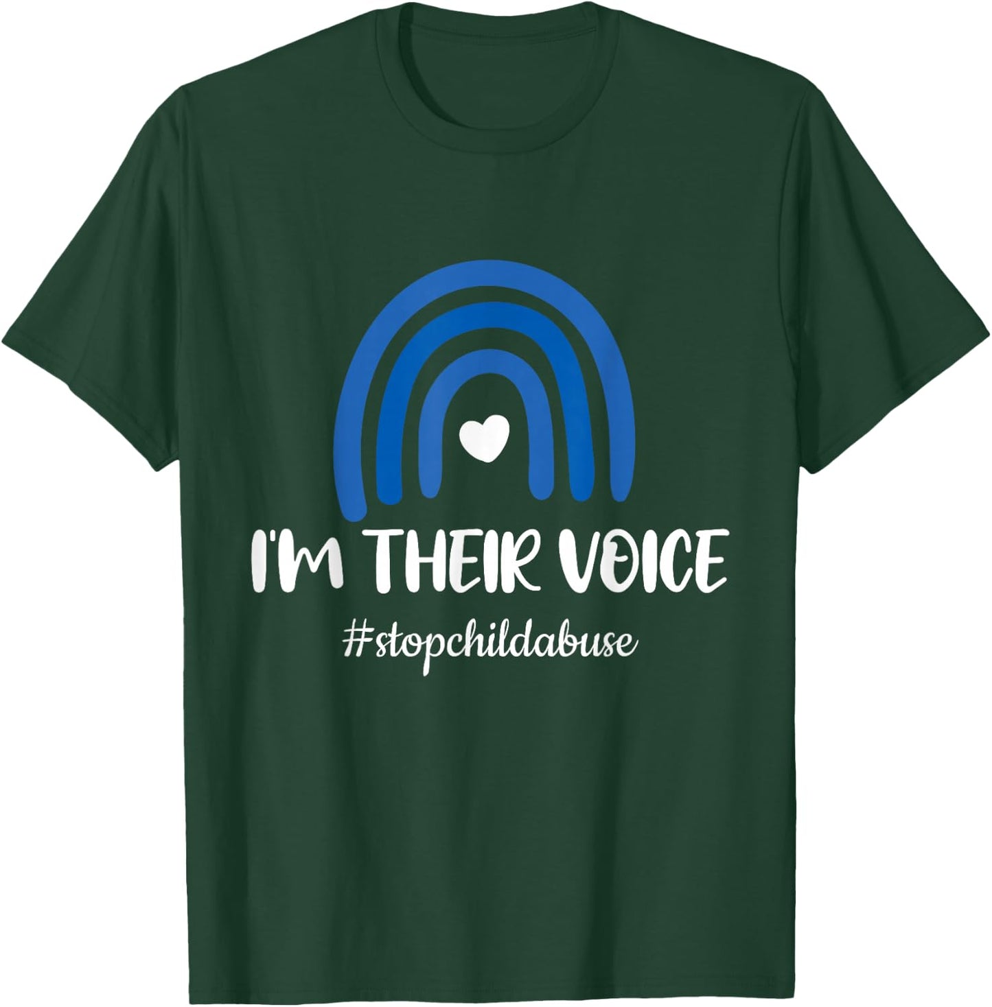 Stop Child Abuse Prevention Awareness Month T-Shirt - T-Shirt | Forest