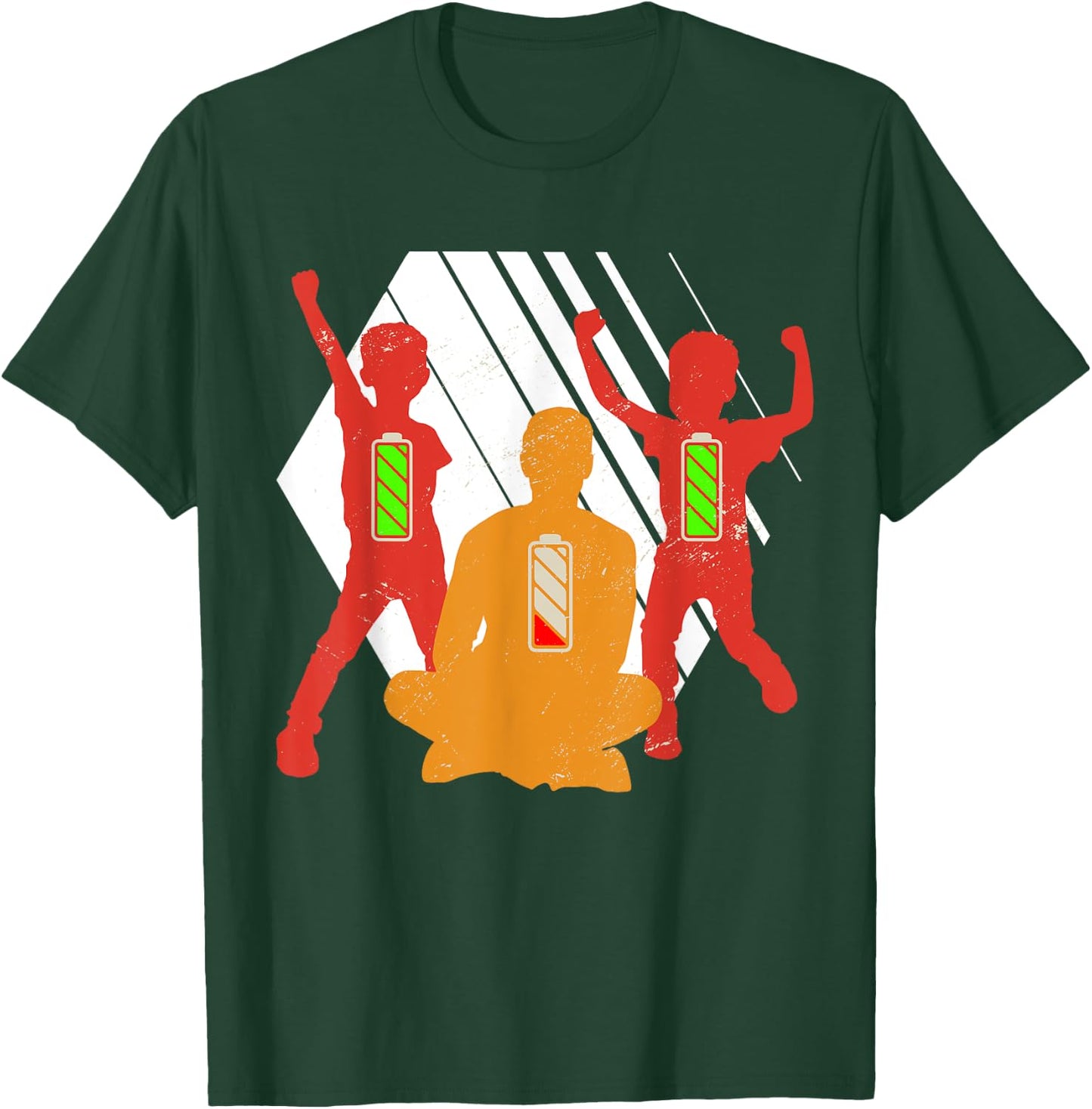 Twins Dad Father's Day Gift Father's Day Gift Funny Fun T-Shirt - T-Shirt | Forest