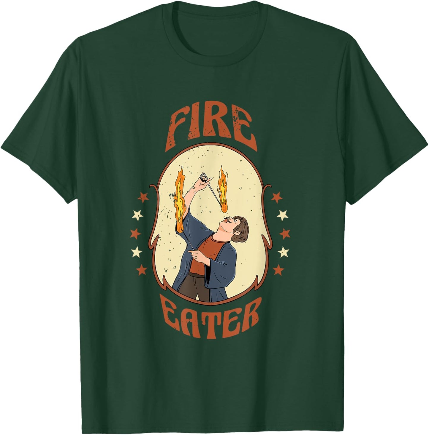Fire Eater Circus Costume Design for a Circus Lover T-Shirt - T-Shirt | Forest