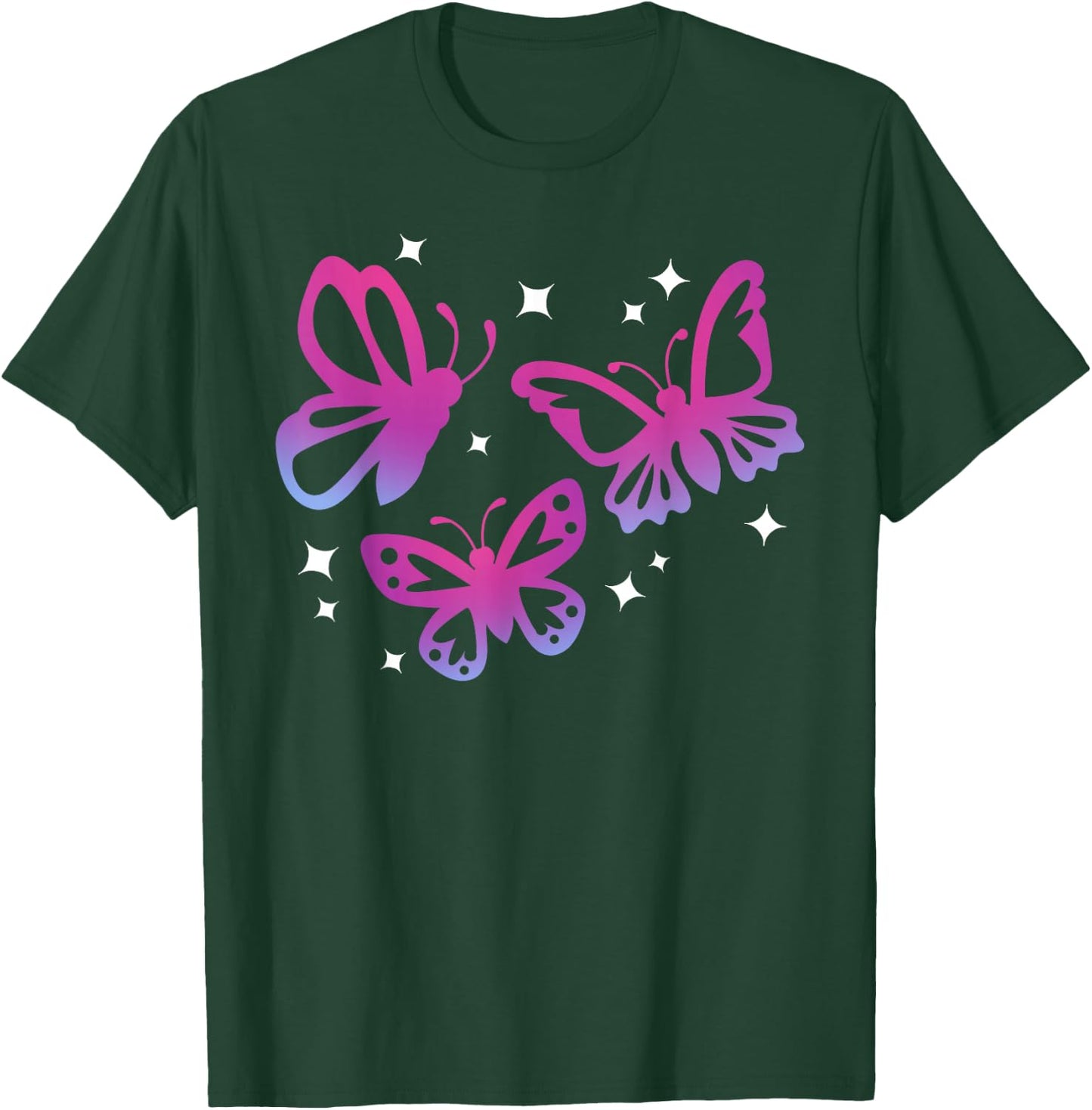 Beautiful Butterfly Graphics T-Shirt - T-Shirt | Forest