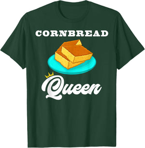 Cornbread Queen Southern Food Lovers T-Shirt - T-Shirt | Forest