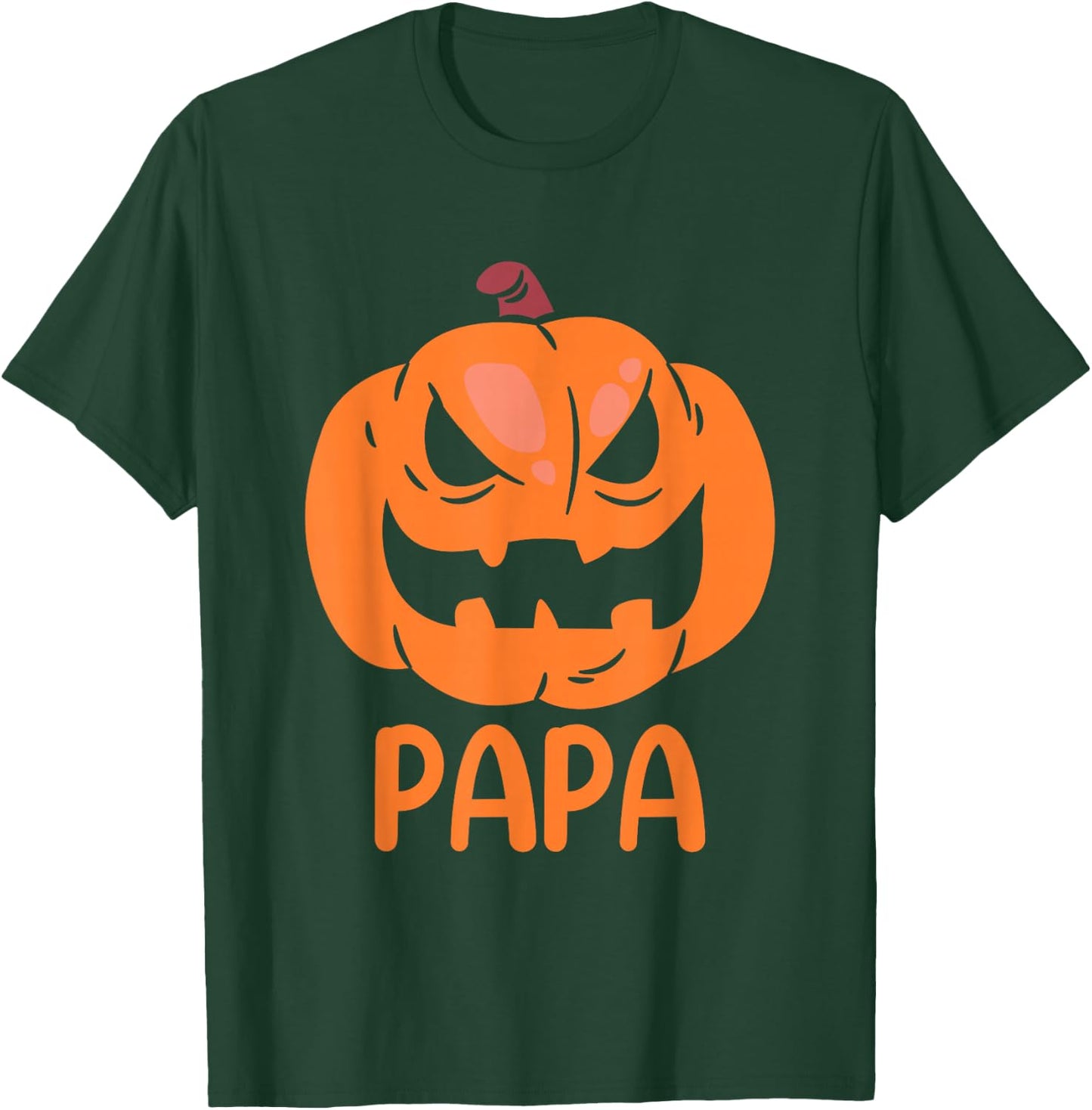 Pumpkin Papa Father Matching Family Halloween T-Shirt - T-Shirt | Forest