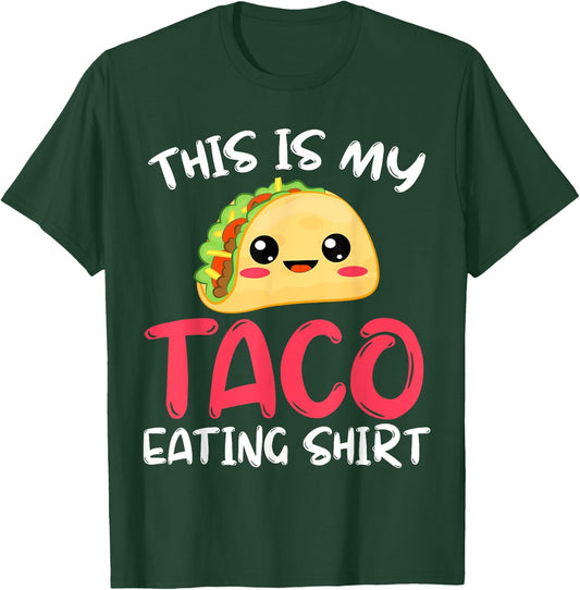 This Is My Taco Eating Shirt Foodie Italian Food Halloween T-Shirt - T-Shirt | Forest