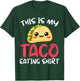 This Is My Taco Eating Shirt Foodie Italian Food Halloween T-Shirt - T-Shirt | Forest