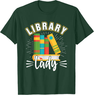 Library Lady I Librarian T-Shirt - T-Shirt | Forest