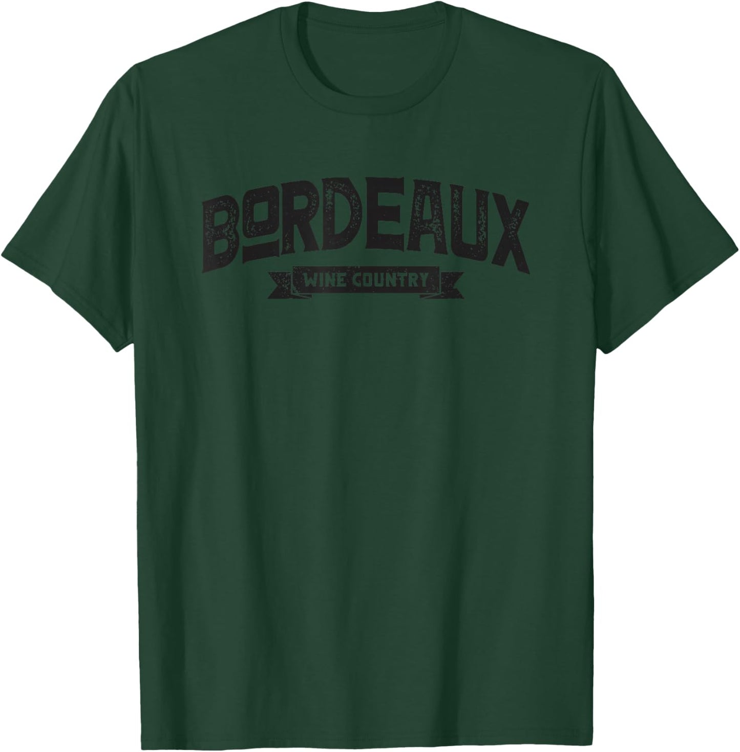 Vintage Bordeaux Wine Country T-Shirt - T-Shirt | Forest