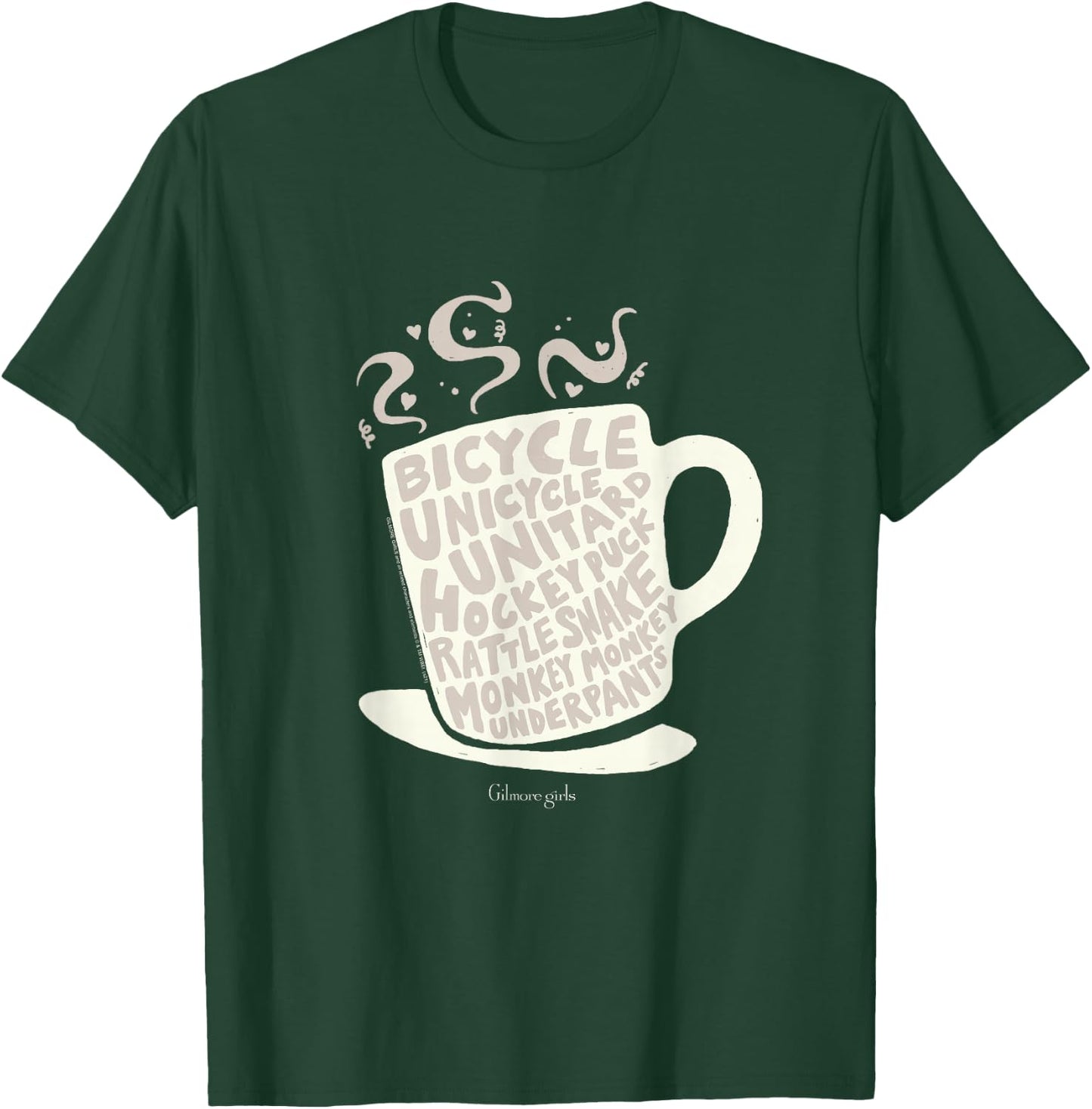 Gilmore Girls Bicycle Unicycle Unitard Coffee Mug TV Show T-Shirt - T-Shirt | Forest