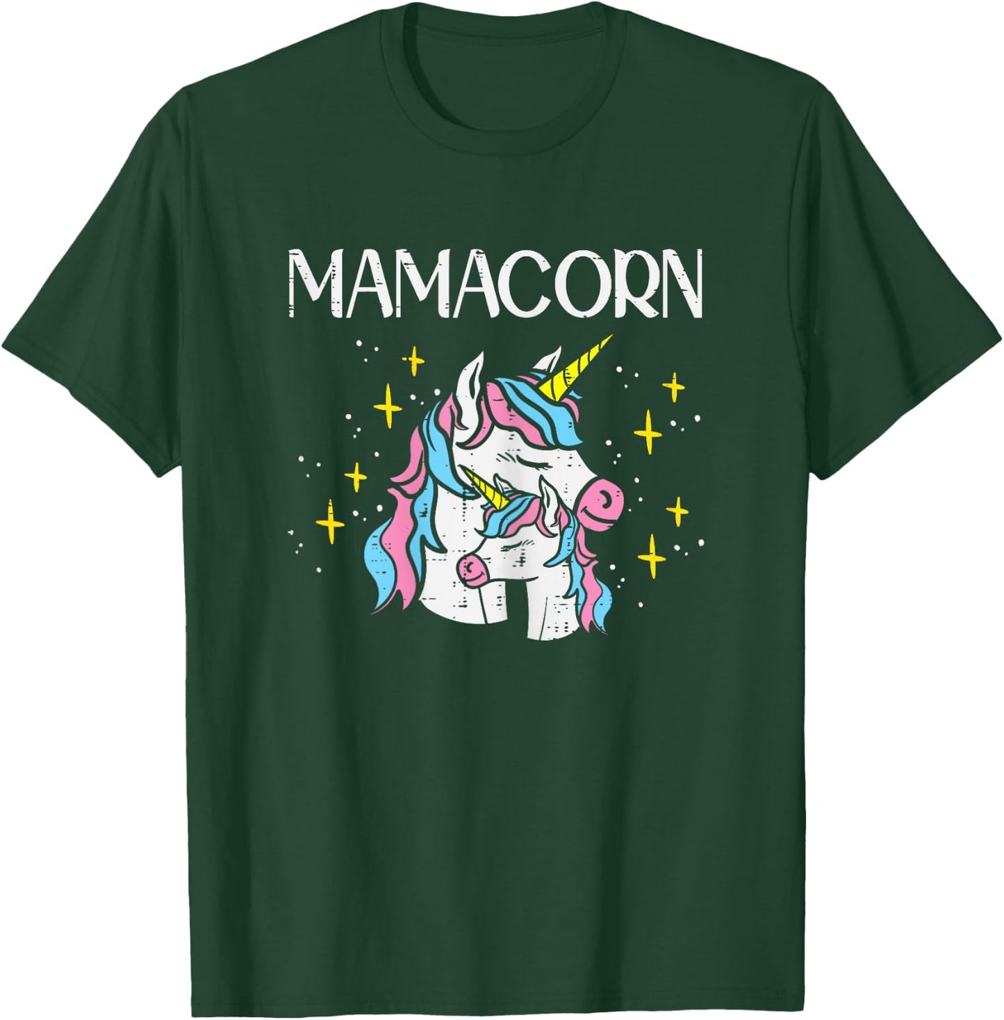 Mamacorn Mama Unicorn Magical Mothers Day Mom Mommy Women T-Shirt - T-Shirt | Forest
