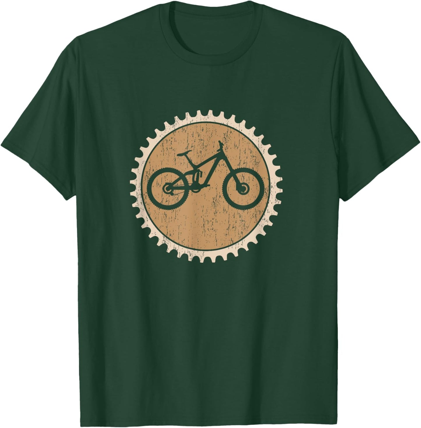 Enduro Bike Chainring Mountain Bike T-Shirt - T-Shirt | Forest