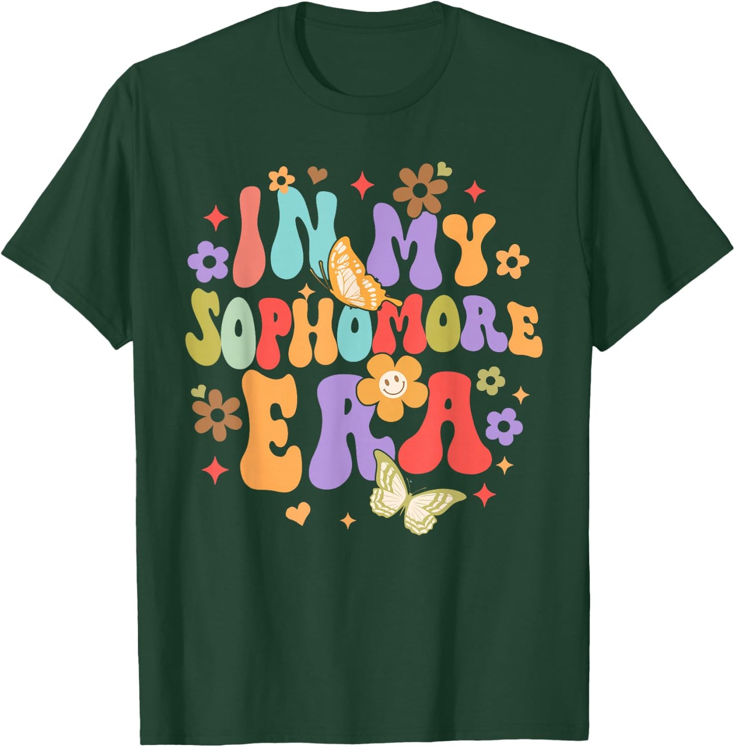 College University Back To School Funny In My Sophomore Era T-Shirt - T-Shirt | Forest