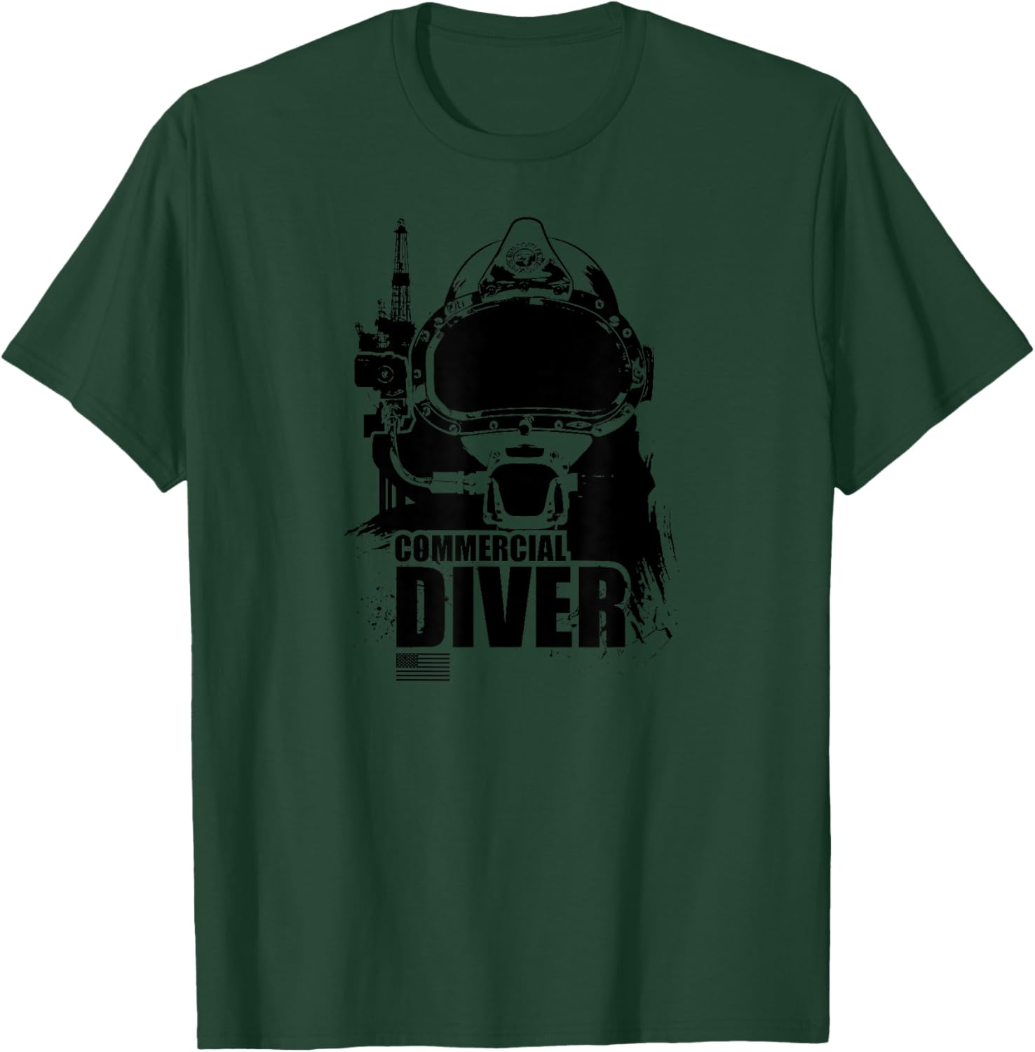 US Commercial Diver T-Shirt - T-Shirt | Forest